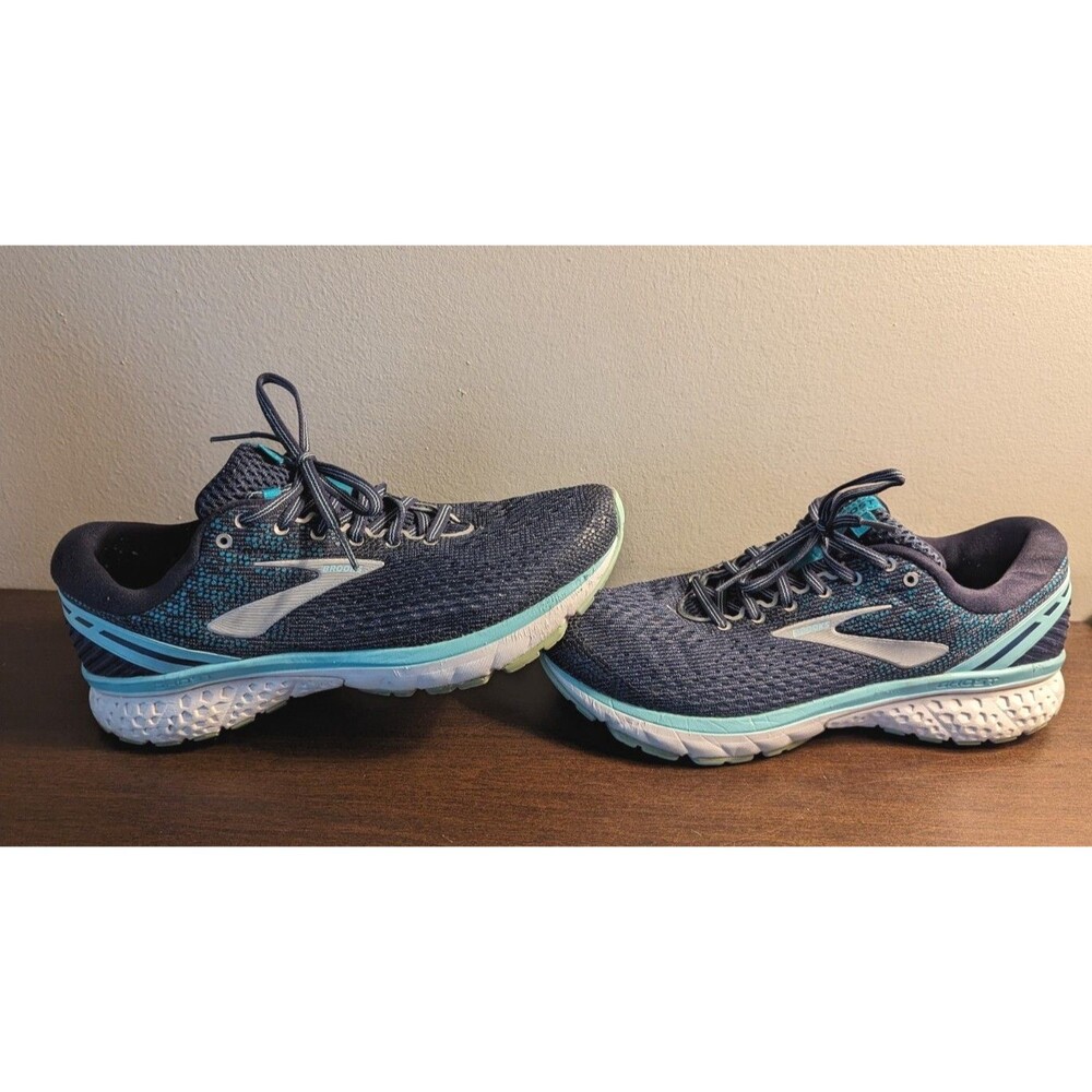 Brooks Ghost 11 Navy Teal Running Shoes Women's 10.5 B 1202771D493